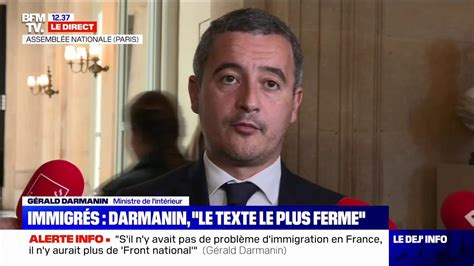 G Rald Darmanin On Va Demander Aux Agents Des Pr Fectures De Bien