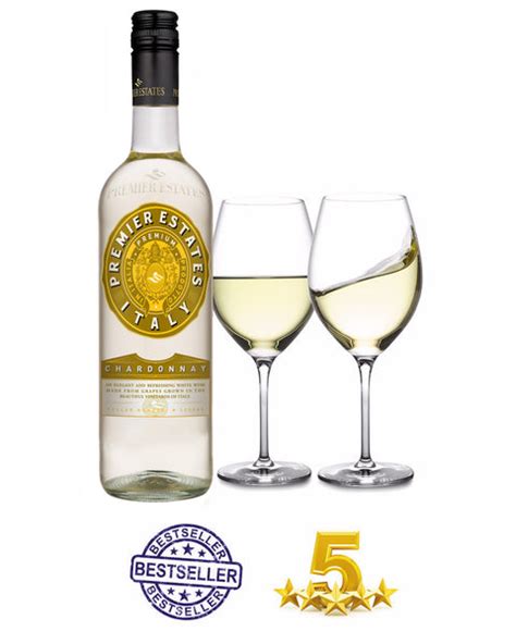 Italian Chardonnay White Wine Case Of 6 With Free Uk Delivery