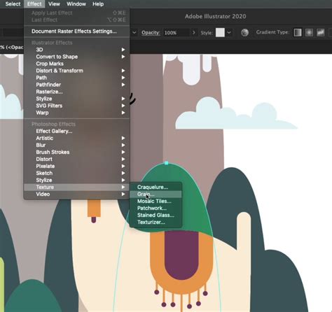 Illustrator Tutorials Adobe Illustrator Grain Texture Editing