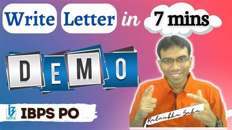 Write Letter In 7 Mins Letter Writing Demo IBPS PO Mains YouTube