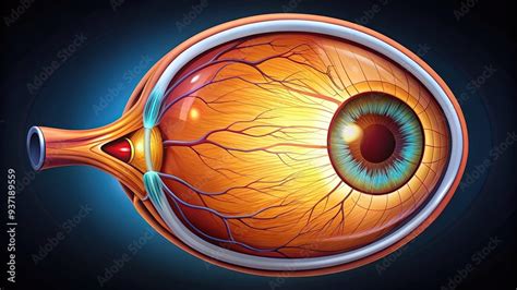 A Detailed Illustration Of The Human Eyes Anatomy Highlighting The