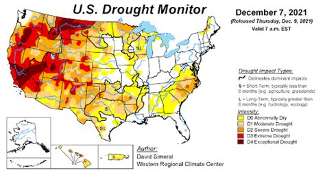 U.S. Drought Monitor Update for December 7, 2021 | National Centers for ...