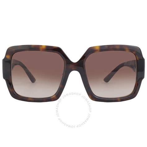 Prada Brown Gradient Square Ladies Sunglasses Pr 21xsf 2au6s1 55 8056597263481 Sunglasses