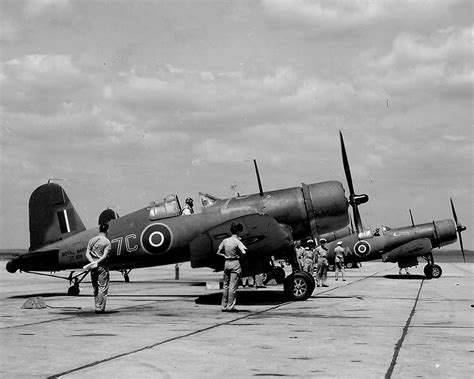 British Fleet Air Arm Chance Vough F4U Corsair JT108 7C 1943 World