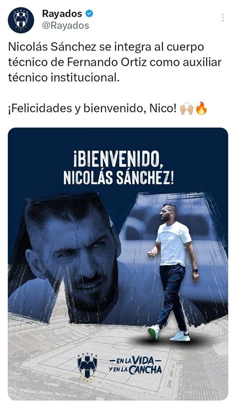 San Cadilla El Norte On Twitter Los Rayados Hacen Oficial Lo De Nico