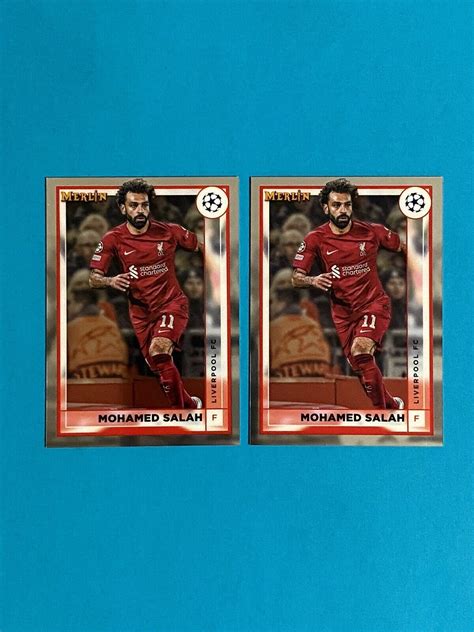 Mohamed Salah Merlin Chrome Liverpool Card Lot Soccer Ebay