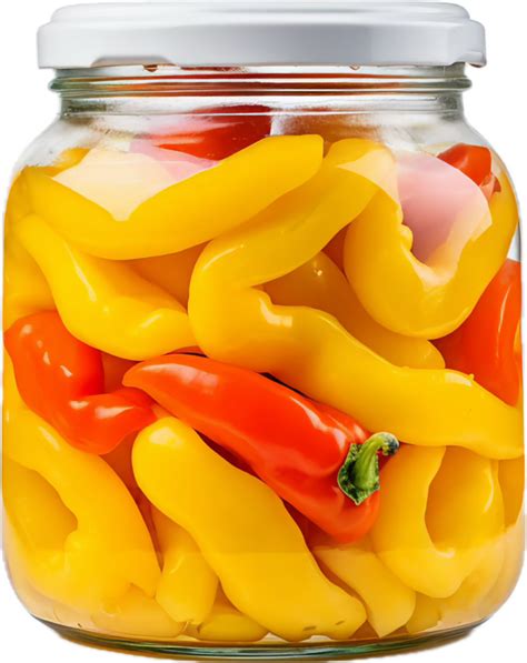 AI Generated Jar With Pickled Bell Peppers Png 37497484 PNG