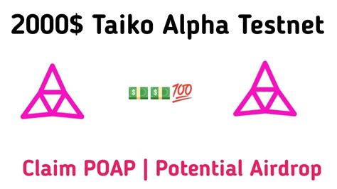 Taiko Alpha Testnet Claim Poap No Investment Potential Airdrop