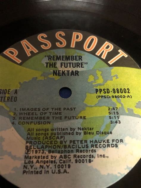 Nektar Remember The Future Vinyl Record Lp Disc Only Ebay