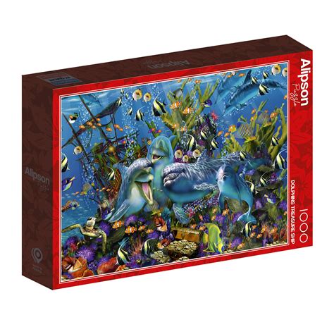 Alipson Dolphins Treasure Ship Jigsaw Puzzle 1000 Pieces Pdk