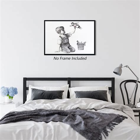 Monlays Banksy Canvas Wall Art Superhero Poster Nurse Game Changer