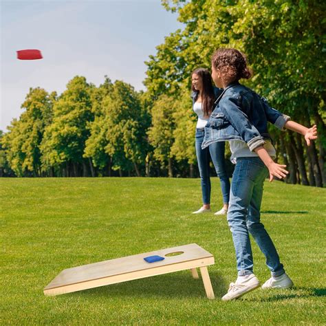 JupiterForce Juego de cornhole tableros de juego sólidos con bolsa de