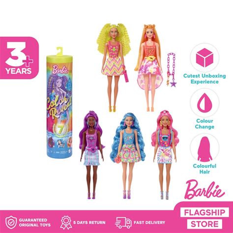 Jual Barbie Color Reveal Neon Tie Dye Series Dolls Mainan Boneka Anak