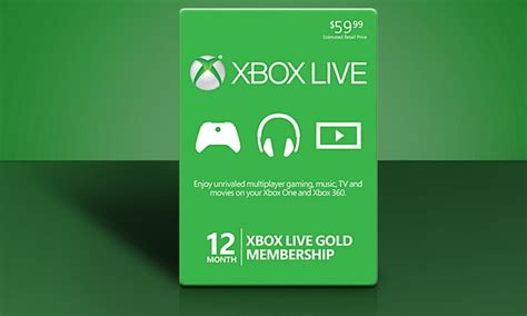 12-Month Xbox Live Gold Card | Groupon