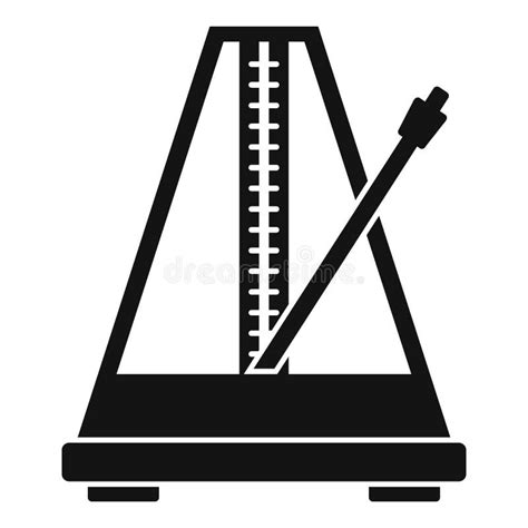 Icono De Ritmo De Metronome Estilo Sencillo Ilustración del Vector