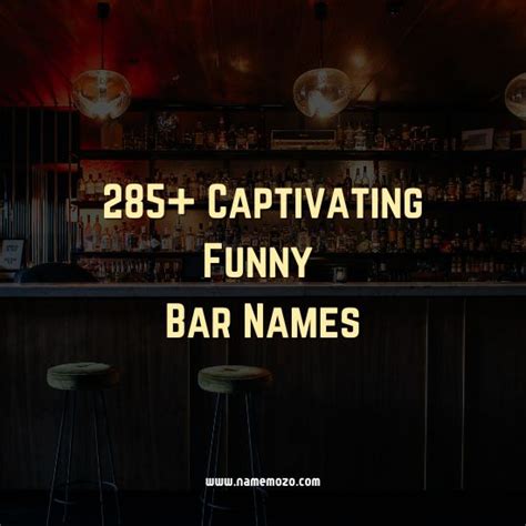 285 Captivating Funny Bar Names And Ideas Name Mozo