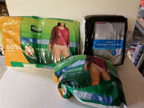 Women's Depends And Unisex Underwear Size XL - Trice Auctions