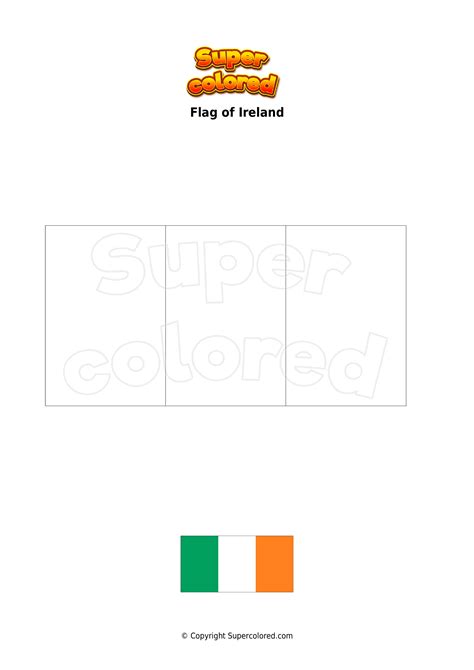 Coloring page Flag of Ireland - Supercolored.com