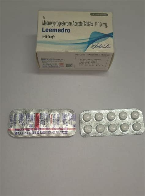 Medroxyprogesterone Acetate 10 Mg Tablets For Personal Packaging Type