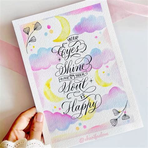 Lettering & Calligraphy ’s Instagram photo: “Magical background and ...