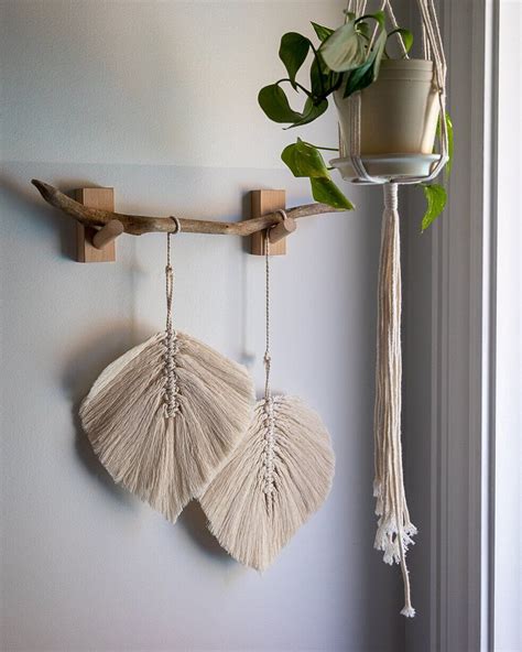 Easy DIY Macrame Leaves | Reaching Happy