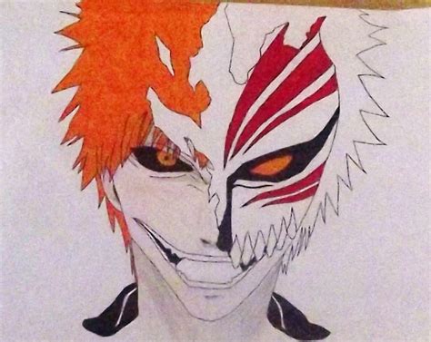 Bleach: Ichigo Kurosaki-half hollow form by jacobkingww on DeviantArt