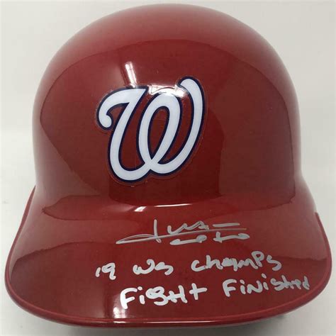 Juan Soto Signed Nationals Le Full Size Batting Helmet Inscribed Ws