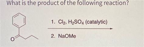 Solved What is the product of the following reaction? 1. | Chegg.com