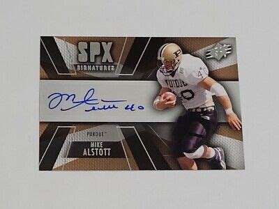 Upper Deck Spx Mike Alstott Autograph Spx Signatures Auto Spx