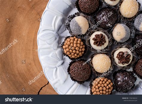 Brigadeiro Typical Brazilian Sweet Many Types Stock Photo 1758188222 ...