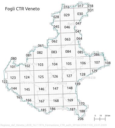 Veneto Tabella Import CTR OpenStreetMap Wiki