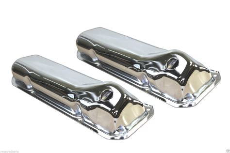 1969 82 Ford 351c 351m 400m Boss 302 Steel Valve Covers Chrome Cleavland