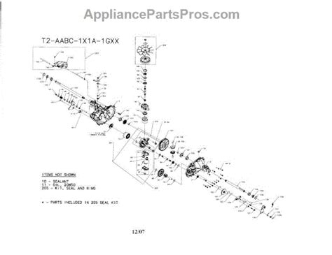 Parts For Husqvarna Yth2246 Transaxle Parts