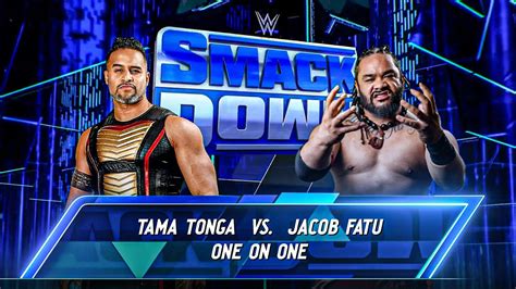 Tama Tonga Vs Jacob Fatu The Bloodline One On One WWE Smackdown