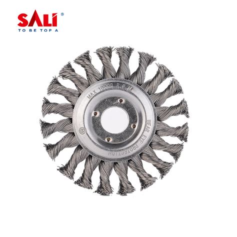 Sali China Made Twisted Circular Steel Wire Wheel Brush Without Nut