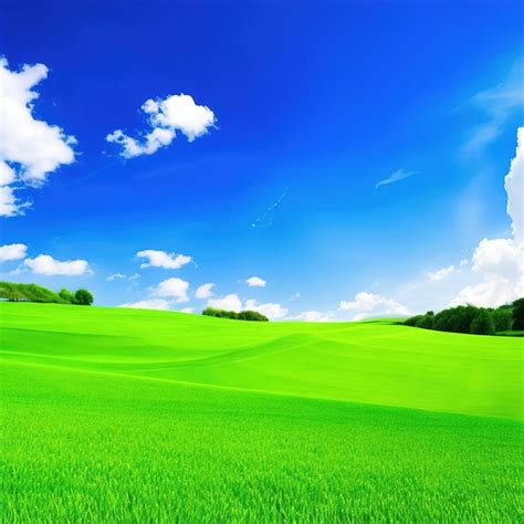 Premium Ai Image Beautiful Grass Field Landscape Background Wallpaper