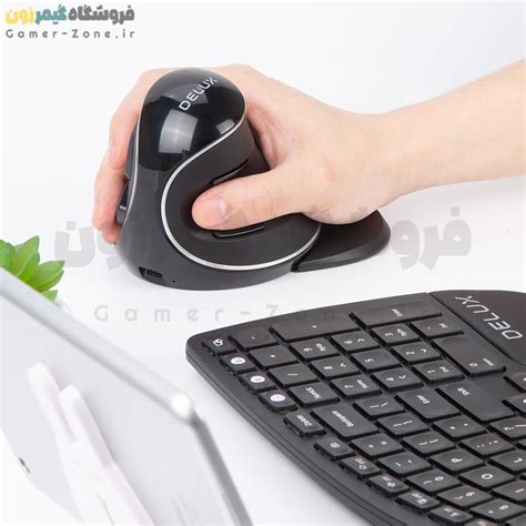 موس ارگونومیک بیسیم دیلاکس مدل Delux M618 Plus Vertical Ergonomic ...