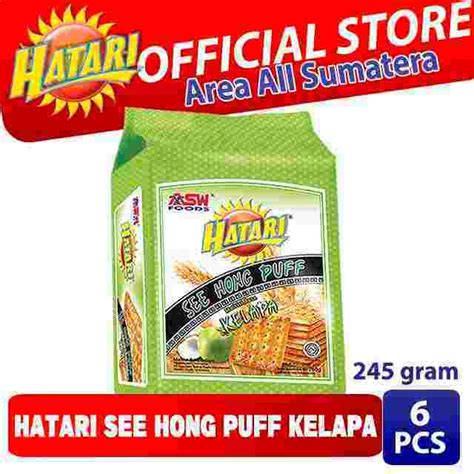 Jual Hatari See Hong Puff Kelapa Gram Pcs Shopee Indonesia