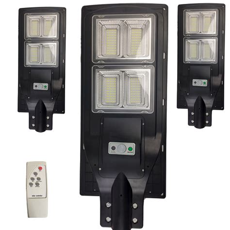 Luminaria Solar Poste LED 240W 3 UNIDADES Sensor Proximidade Controle