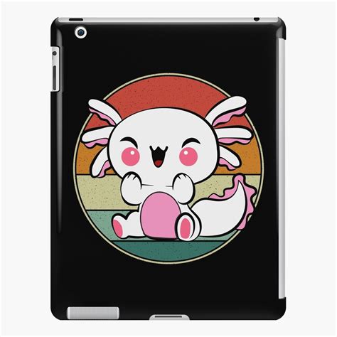 Retro S S Axolotl Cute Kawaii Axolotl Ipad Case Skin For Sale