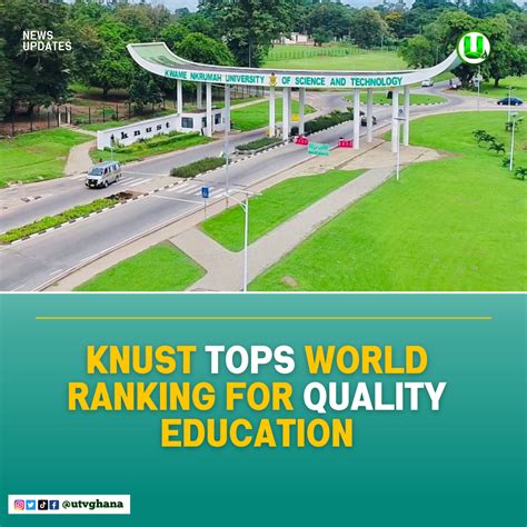 KNUST Tops World Ranking for Quality Education | International ...