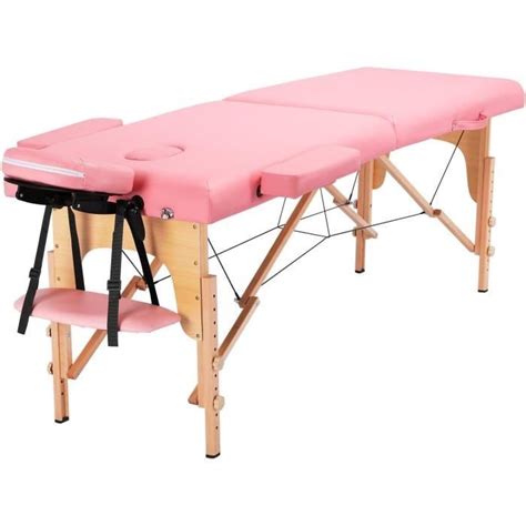 Table De Massage Pliante Avec Pieds En Bois Lit De Massage Avec Appui