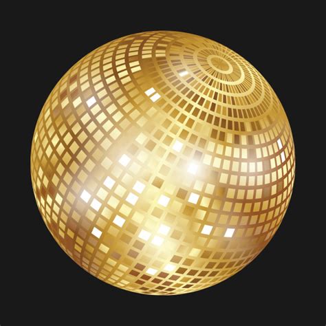 Disco Ball / Mirror Ball / Glitter Ball (Gold) - Saturday Night Fever ...