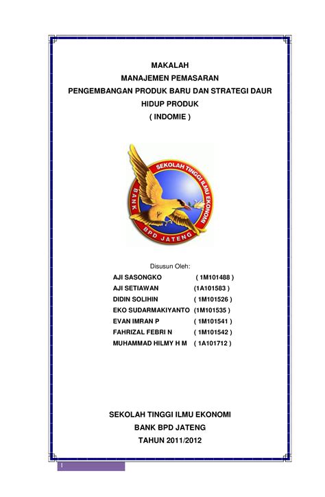 PDF Makalah Manajemen Pemasaran Perkembangan Produk Baru Dan