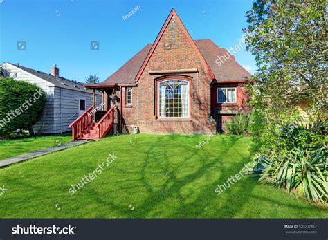 Classic Tudor Style Brick Home Exterior Stock Photo 520202857 ...