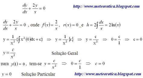 M E T E O R O T I C A Exerc Cios Resolvidos Sobre Equa Es