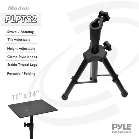 Pyle Laptop Projector Stand Heavy Duty Tripod Height Adjustable To