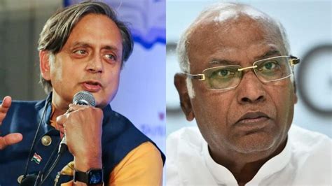 Shashi Tharoor Vs Mallikarjun Kharge In Race For Congress President Kn