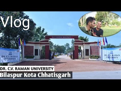 Vlog Dr C V Raman University Kota Bilaspur Chhattisgarh