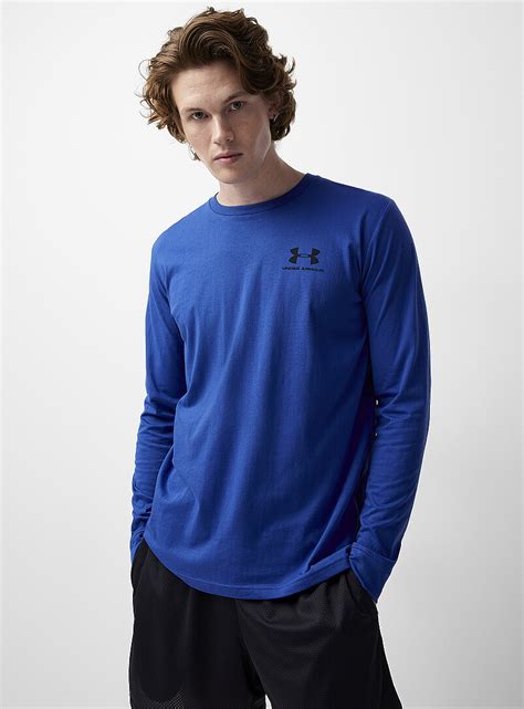 Left Chest Long Sleeve T Shirt Under Armour Men S Sport T Shirts Simons